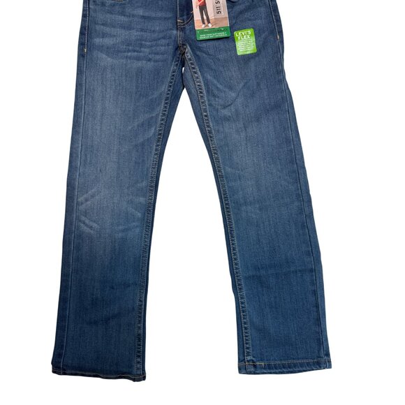 NWT Levis 511 Slim Fit Boys 8 Jeans 24X25 NWT Stretch Eco Performance Denim Blue - Picture 3 of 14